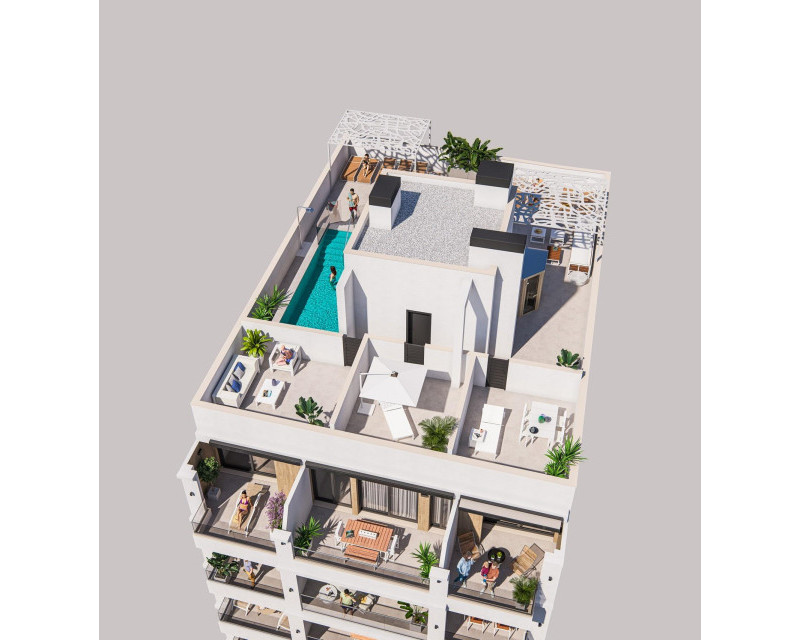 Ático · Nueva construcción  · Torrevieja · Playa de El Cura