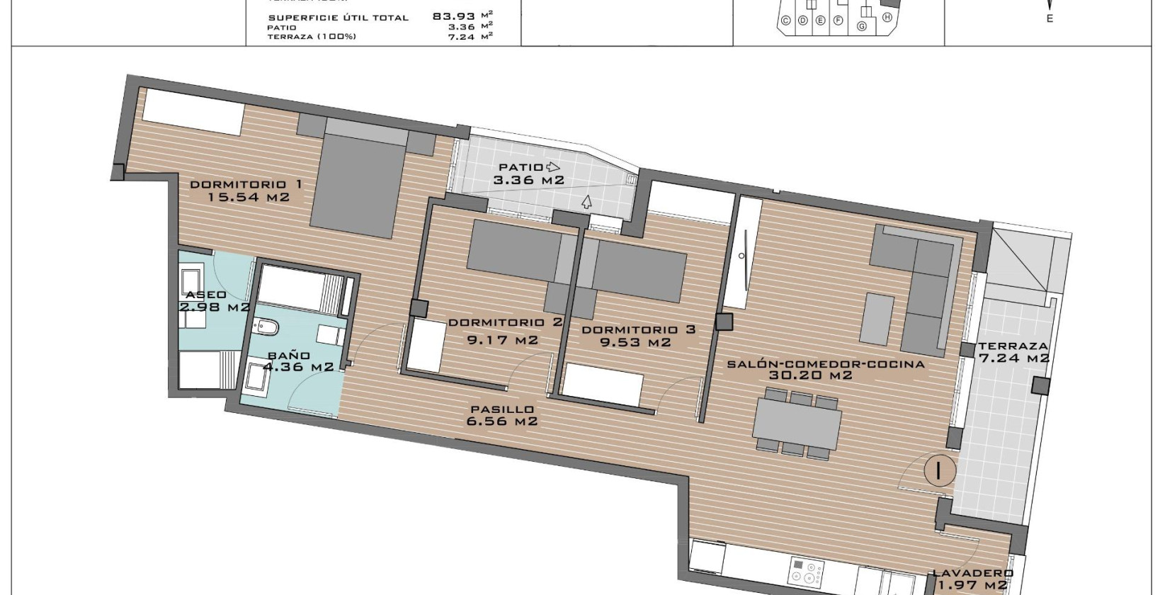 New Build - Apartment / flat - Algorfa - Pueblo