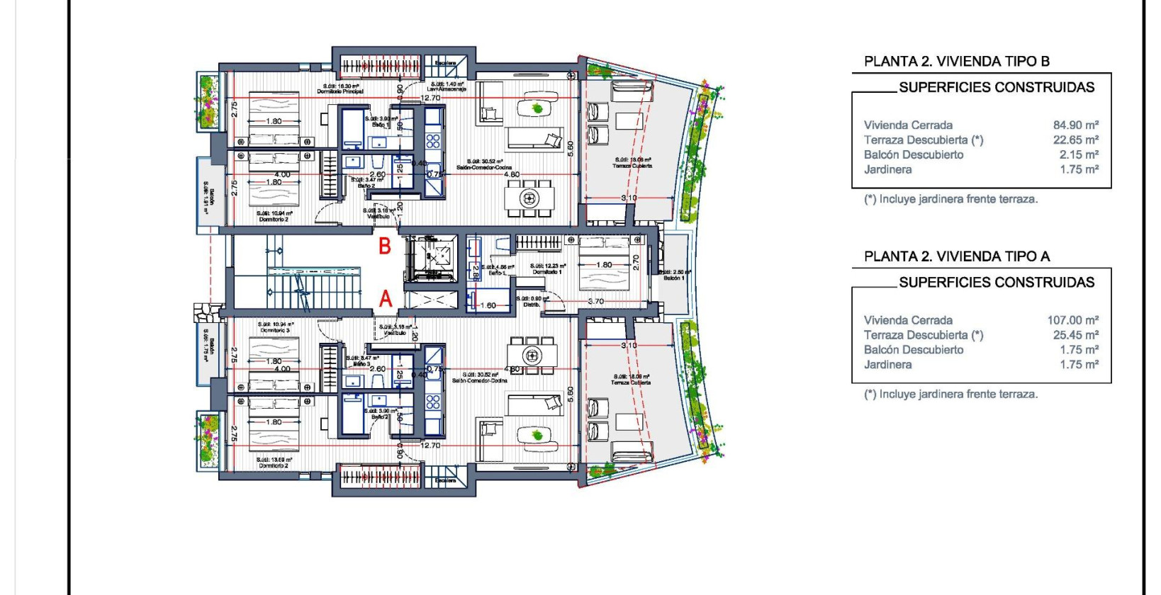 Nybygg - Toppleilighet - La Manga Club - Las Orquídeas