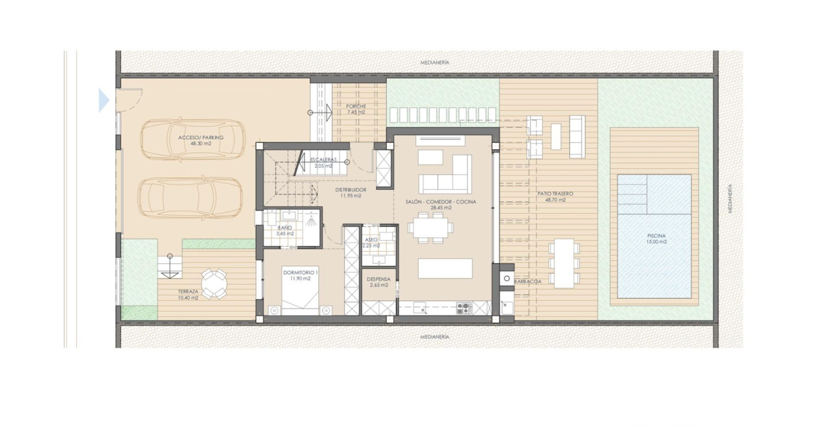 Nueva construcción  - Chalet - San Juan de los Terreros - Las Mimosas