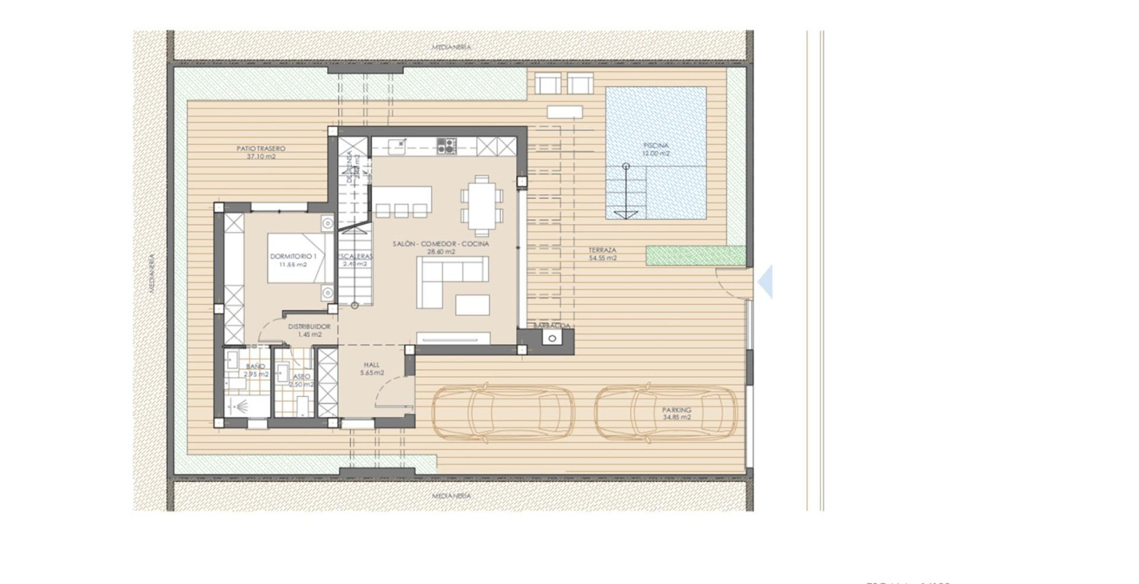 Nueva construcción  - Chalet - San Juan de los Terreros - Las Mimosas