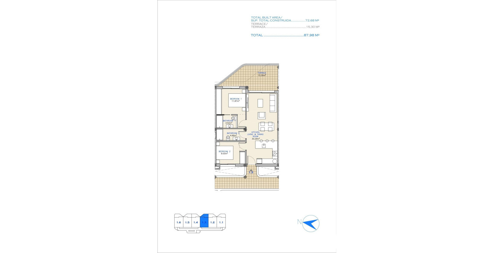 New Build - Apartment / flat - Los Alcazares - Serena Golf