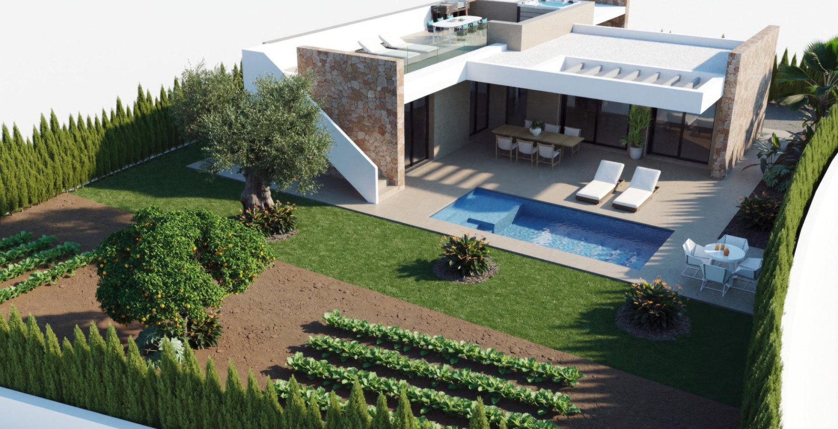 Nybyggnation - Villa - Fuente Álamo - Hacienda del Alamo