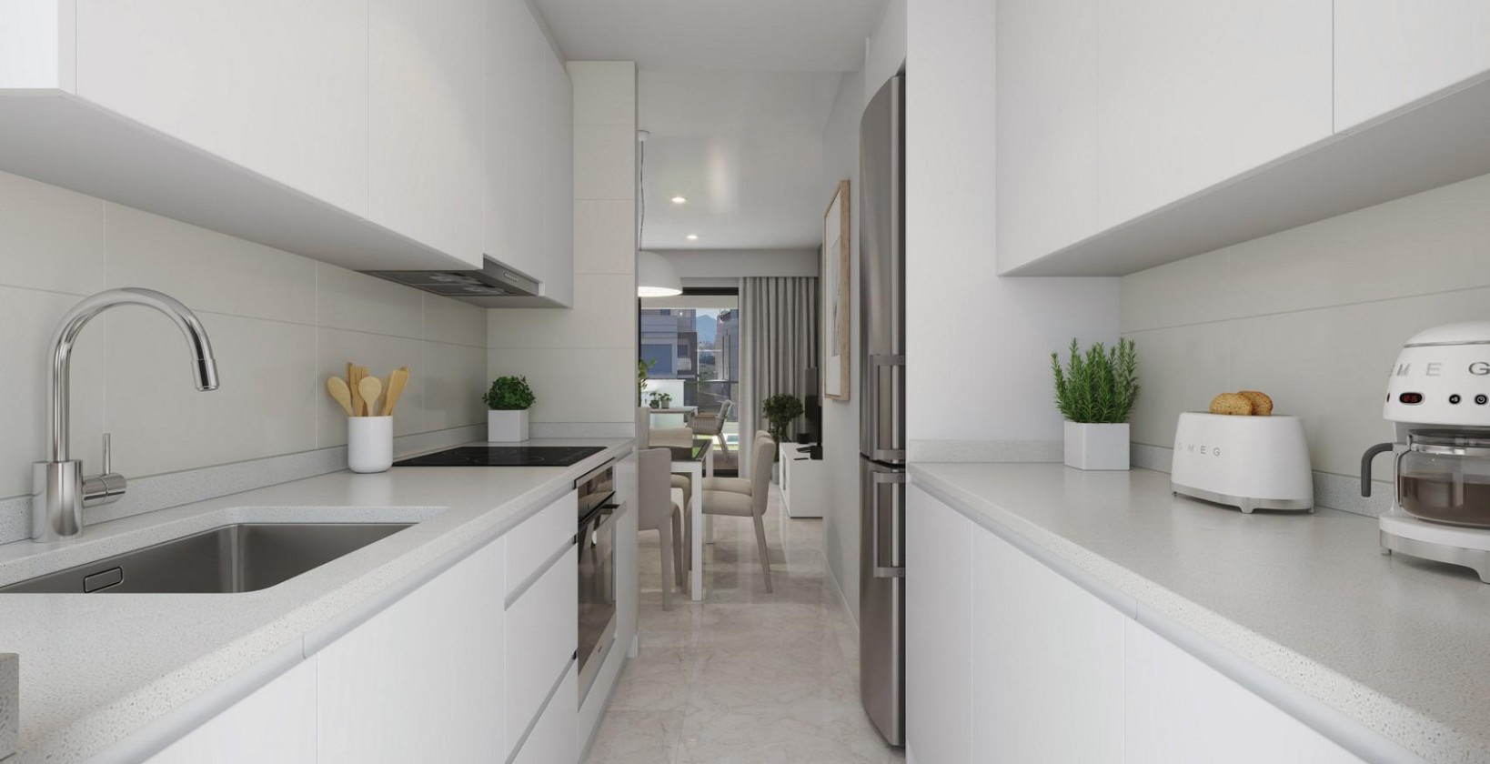 New Build - Apartment / flat - Puerto de mazarron - El Alamillo