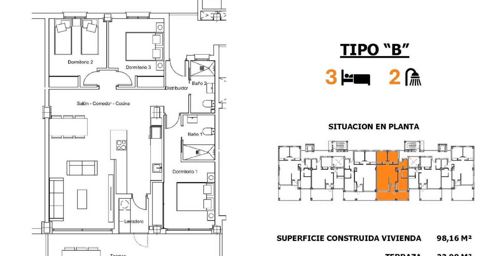 New Build - Apartment / flat - San Miguel de Salinas - Pueblo