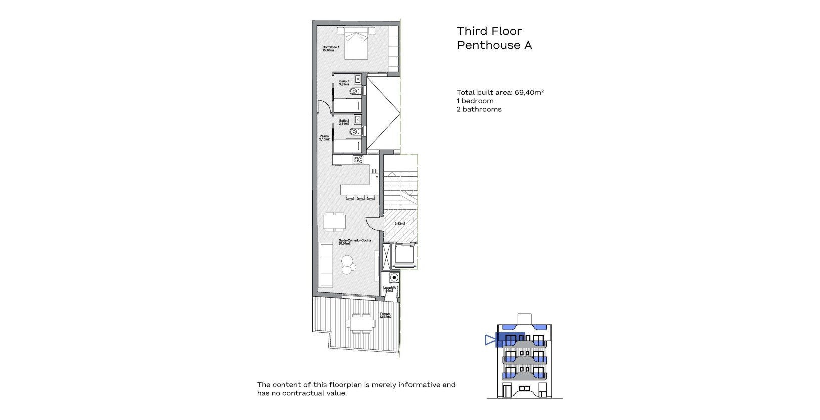 Nybyggnation - Takvåning - Torrevieja - Centro