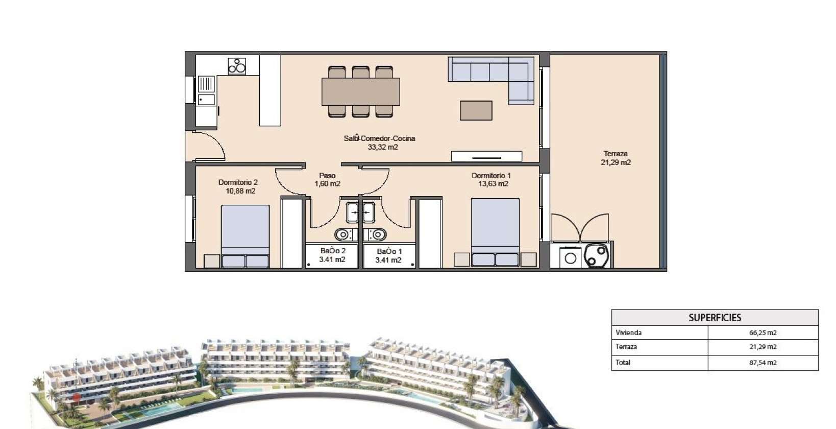 New Build - Apartment / flat - Finestrat - Balcon de finestrat