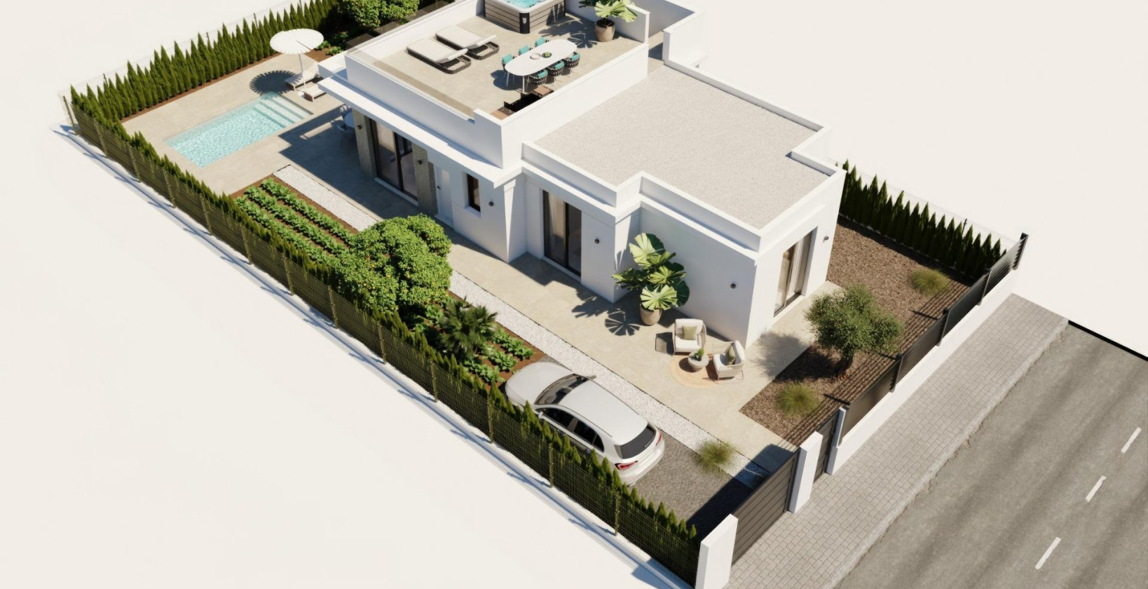 Nybyggnation - Villa - Fuente Álamo - Hacienda Del Álamo Golf