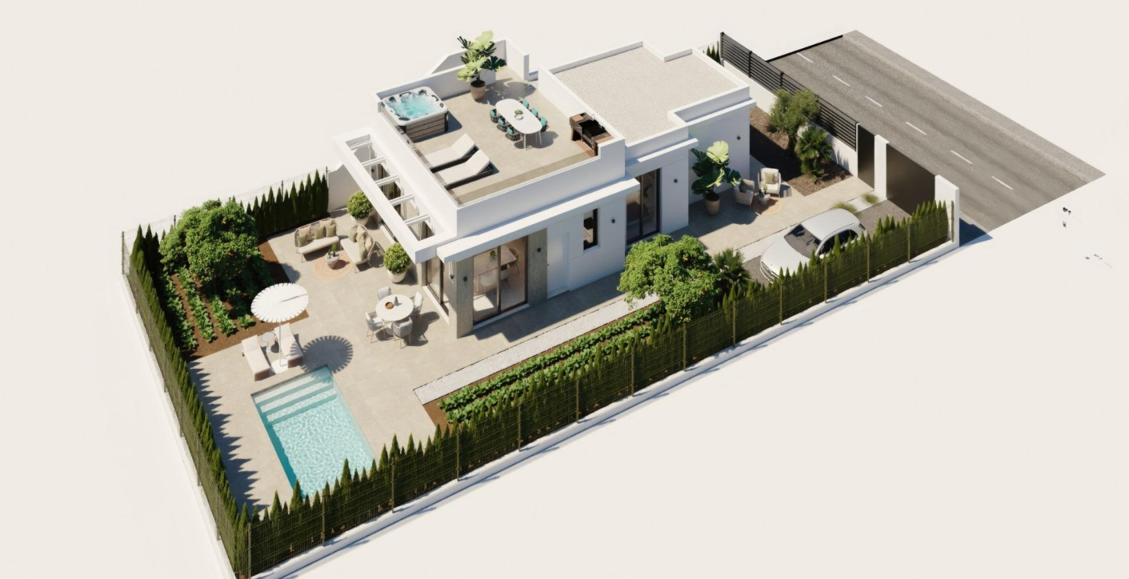 Nybyggnation - Villa - Fuente Álamo - Hacienda Del Álamo Golf