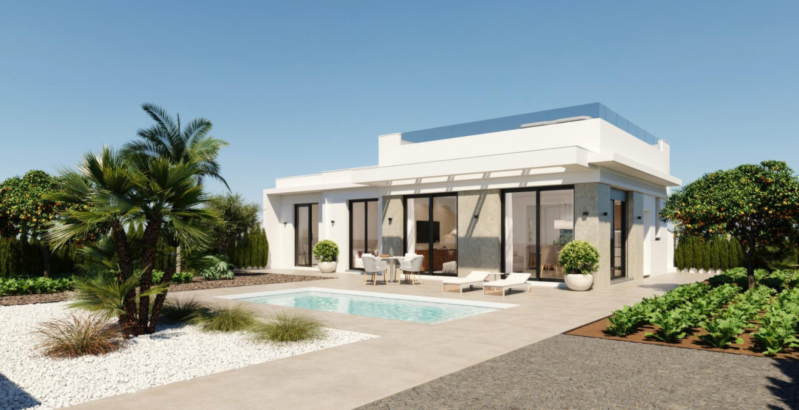 Nybyggnation - Villa - Fuente Álamo - Hacienda Del Álamo Golf