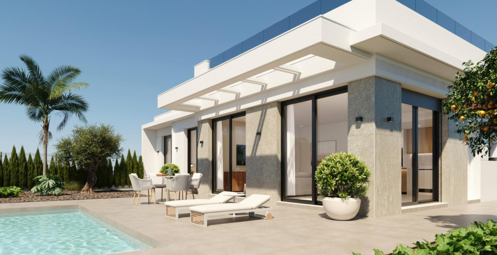 Nybyggnation - Villa - Fuente Álamo - Hacienda Del Álamo Golf