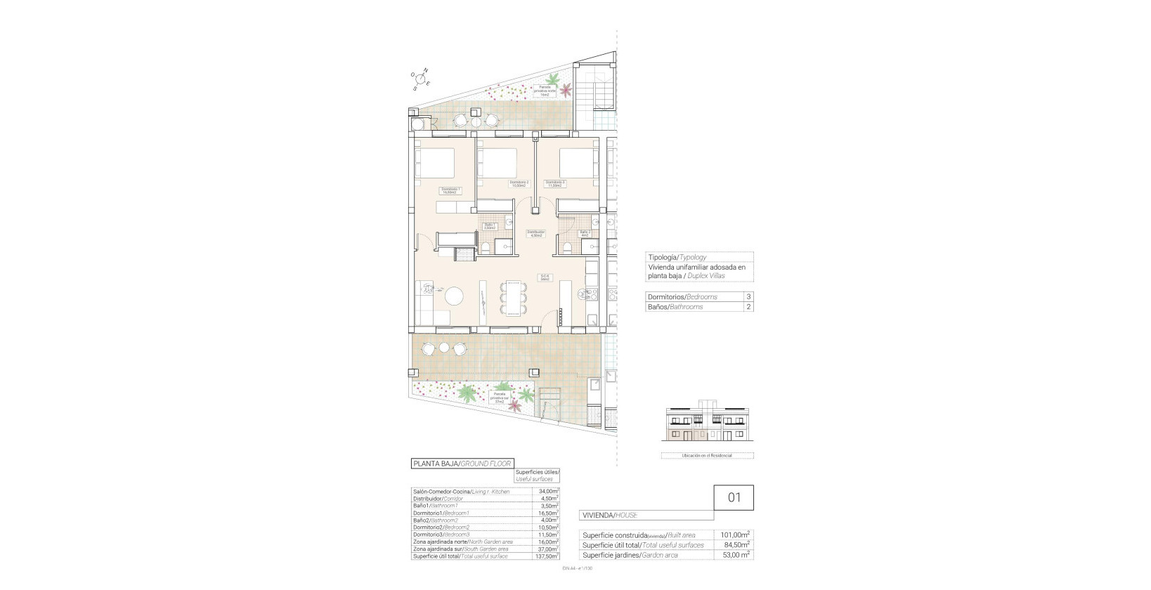 New Build - Apartment / flat - Hondón de las Nieves - Canalosa