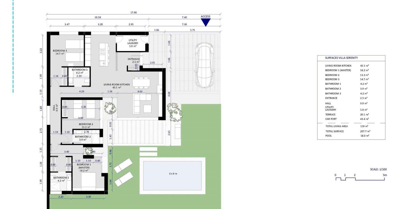 New Build - Villa - BAÑOS Y MENDIGO - Altaona Golf