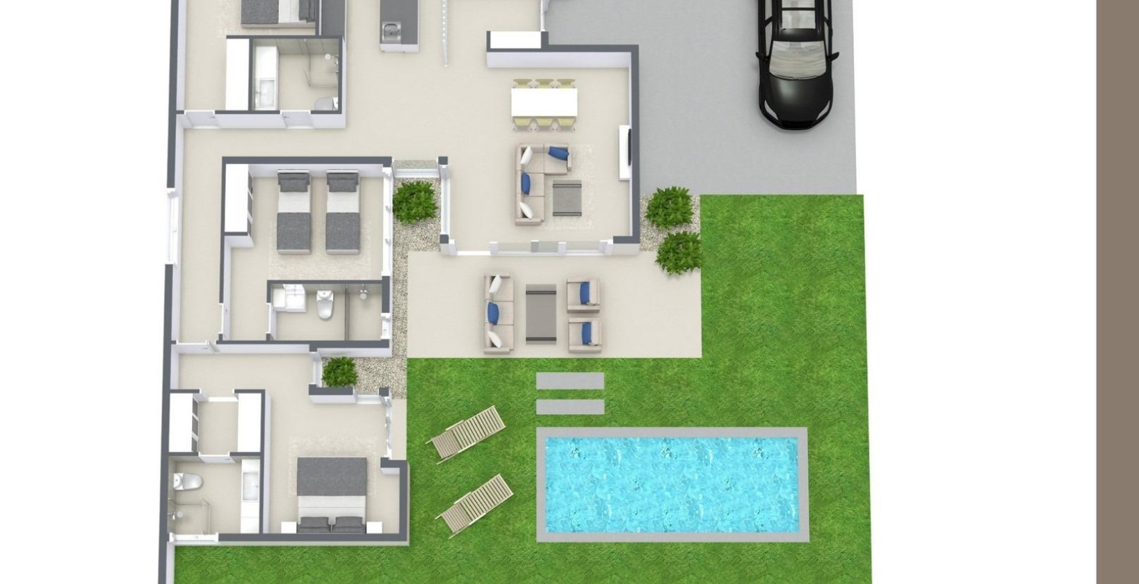 New Build - Villa - BAÑOS Y MENDIGO - Altaona Golf