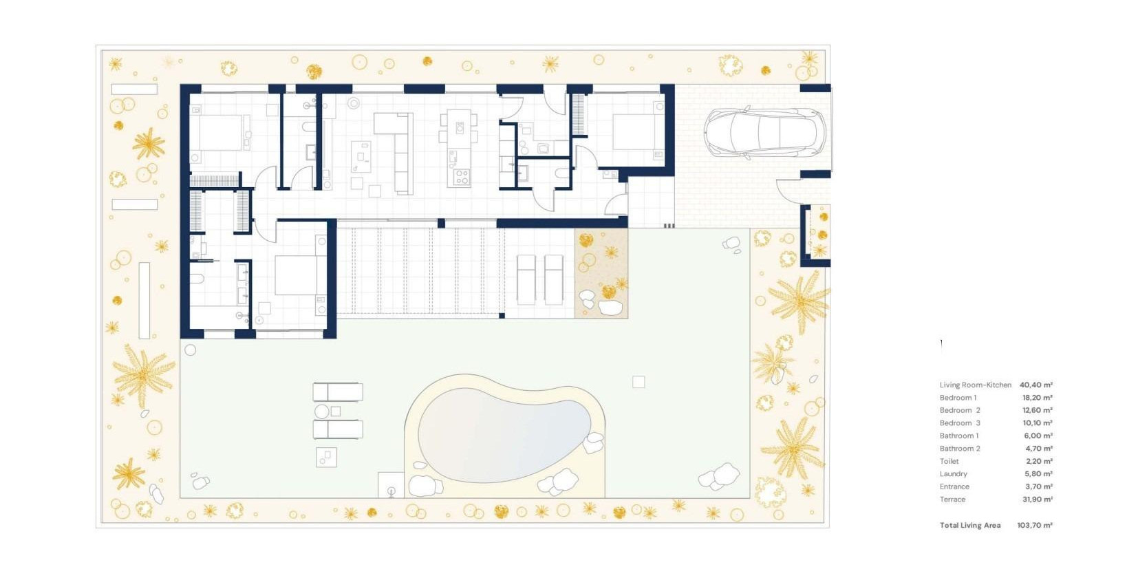 New Build - Villa - BAÑOS Y MENDIGO - Altaona Golf