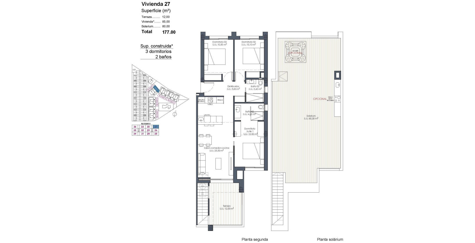 New Build - Penthouse - Los Alcazares - Serena Golf