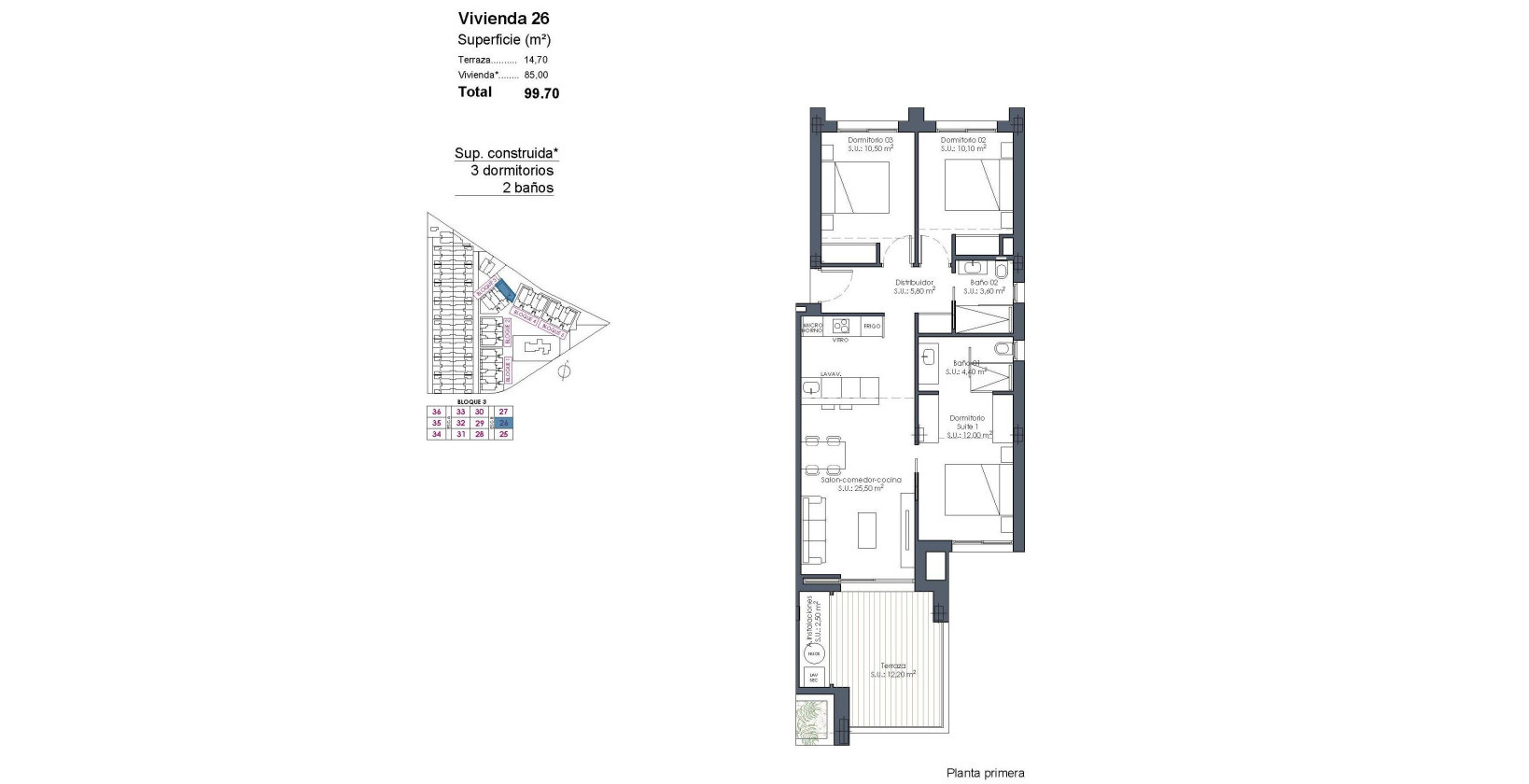 New Build - Apartment / flat - Los Alcazares - Serena Golf