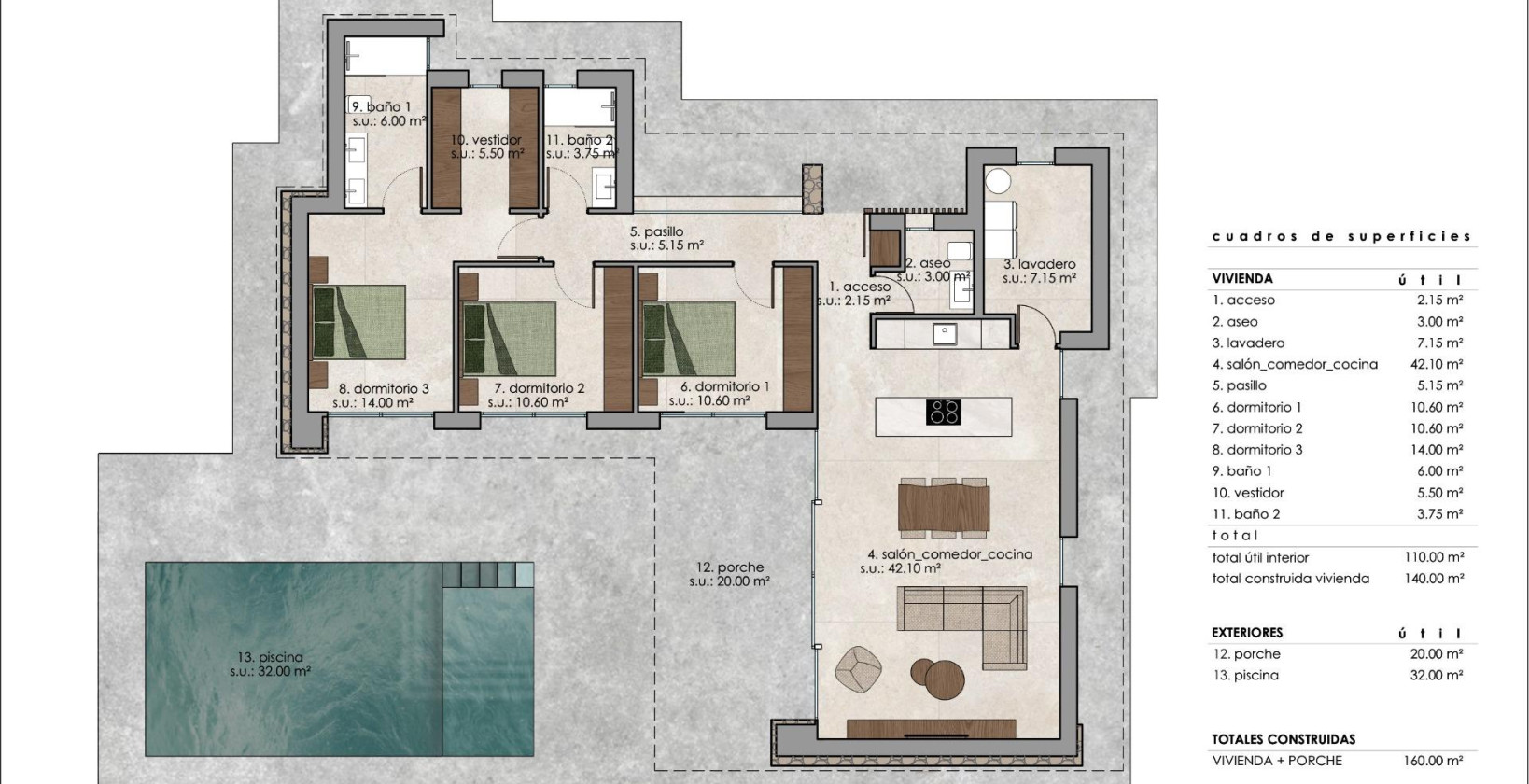 Nybygg - Villa - Pinoso - Lel