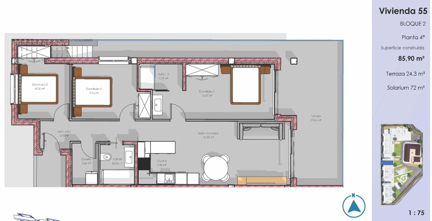 Nybyggnation - Takvåning - Guardamar del Segura - EL RASO