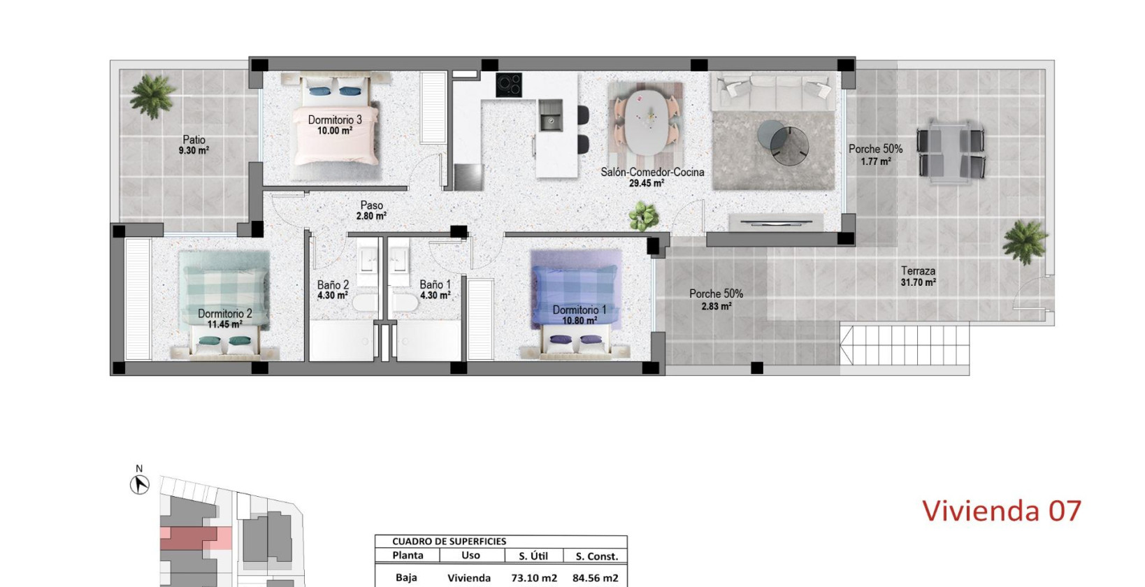 New Build - Apartment / flat - Pilar de la Horadada - pueblo