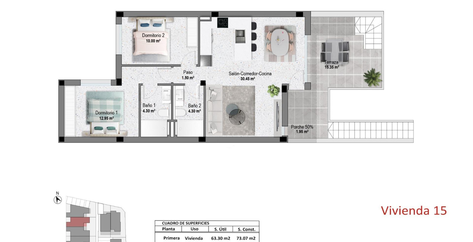 New Build - Apartment / flat - Pilar de la Horadada - pueblo